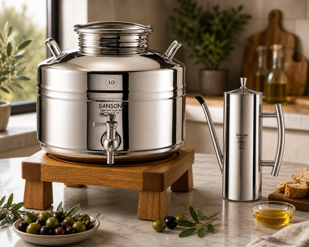 10L Stainless Steel Olive Oil Container